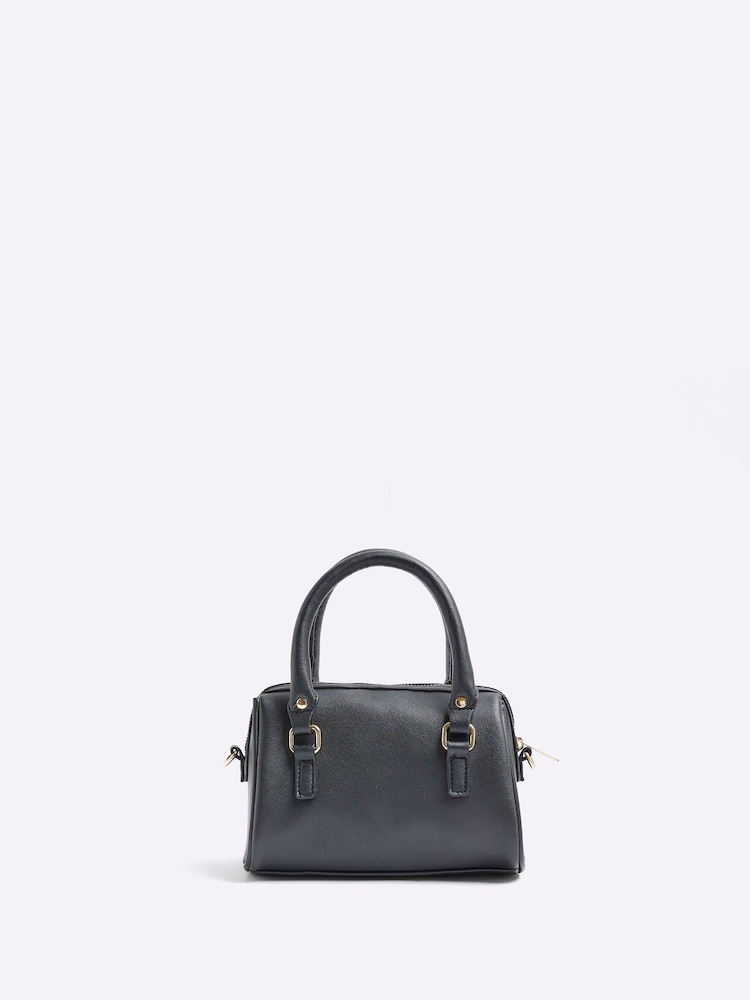 River Island Black Girls Ruched Bowler Bag - Image 2 of 5