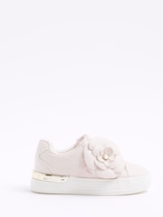 River Island Pink Girls Flower Trainers - Image 1 of 2