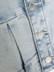 River Island Girls Peplum Denim Jacket - صورة 3 من 4