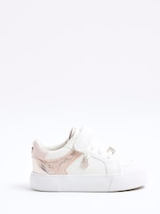 River Island White Girls Mono Trainers - Image 2 of 5
