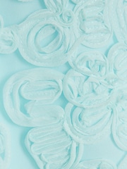 River Island Blue Girls 3D Flower Shift Dress - Image 4 of 4
