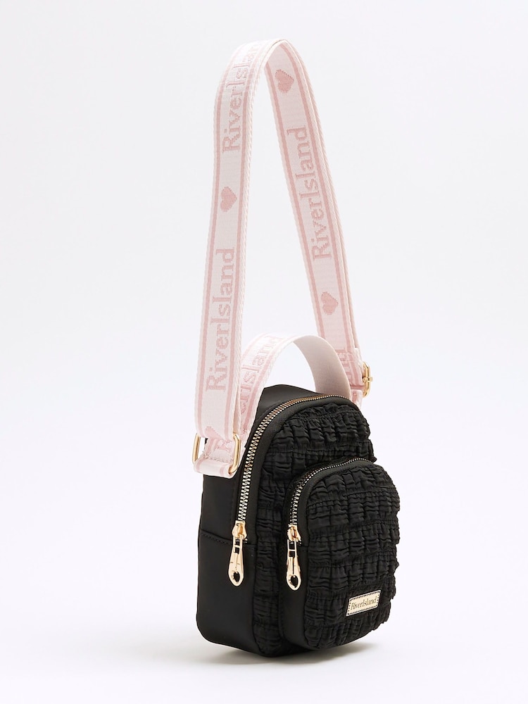 River Island Black Girls Scrunch Festival Bag - Image 1 of 5