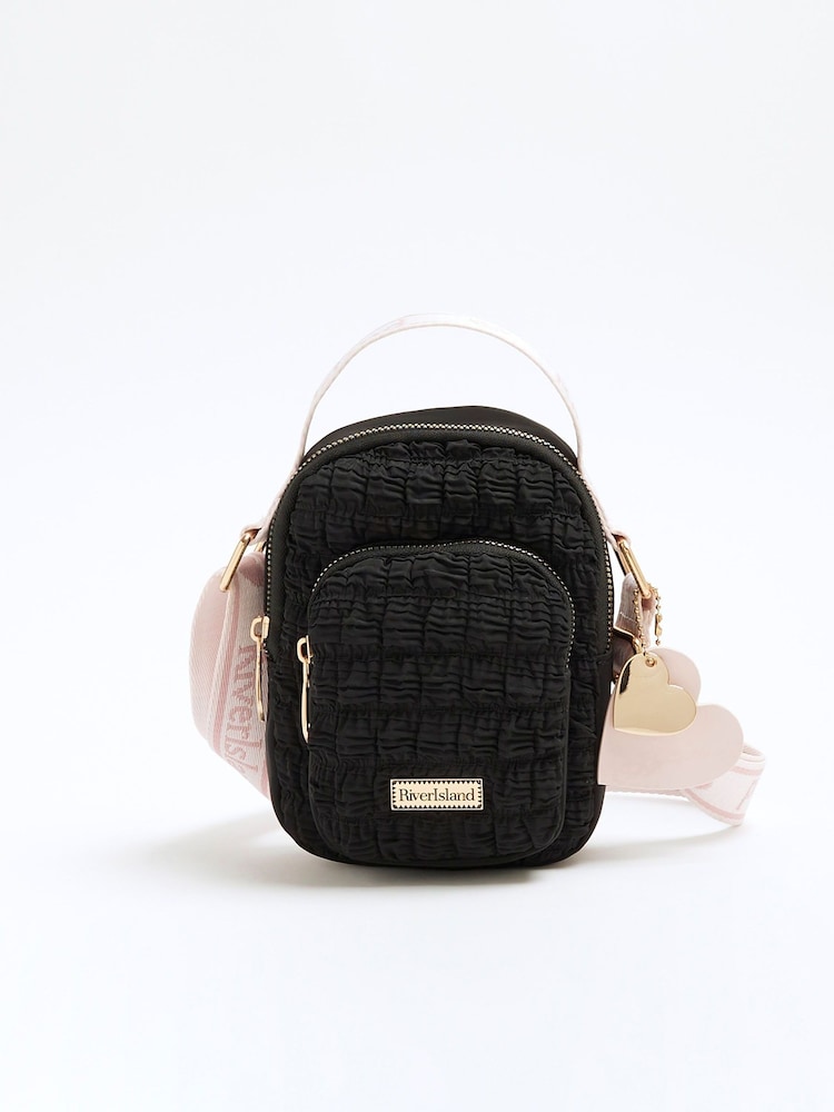 River Island Black Girls Scrunch Festival Bag - Image 2 of 5