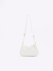 River Island White Girls Raffia Scoop Cross-Body Bag - Image 2 of 5