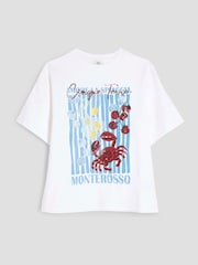 River Island White Girls Embellished 100% Cotton Top - Image 1 of 4