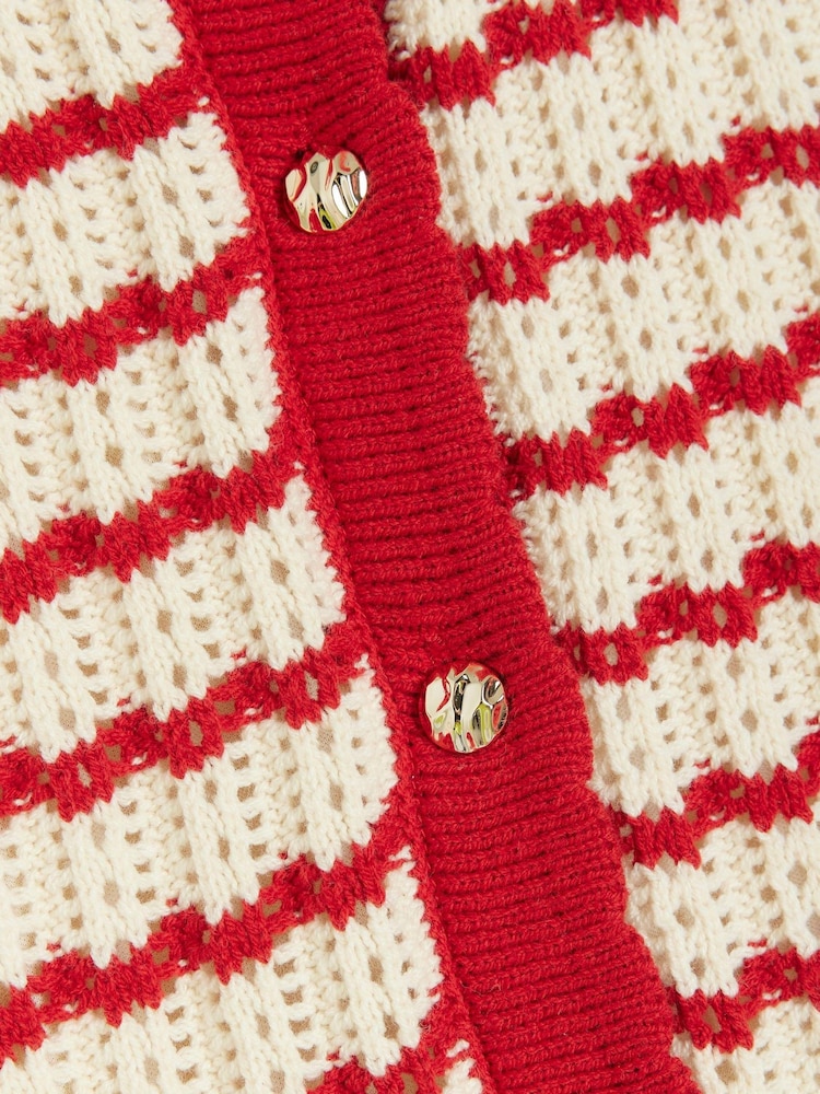 River Island Red Girls Stripe Polo Set - Image 4 of 5