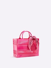 River Island Pink Girls Jelly Tote Bag - Image 2 of 5