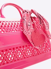 River Island Pink Girls Jelly Tote Bag - Image 4 of 5
