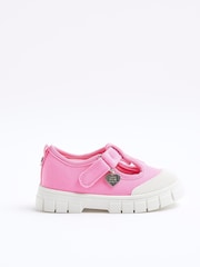 River Island Pink Girls Mary Jane Shoes - Image 2 of 5