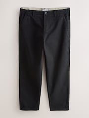 Black Relaxed Fit Authentic Cotton Rich Stretch Trousers - Image 7 of 9