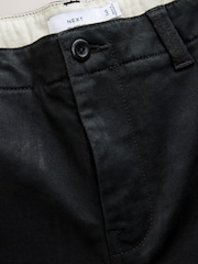 Black Relaxed Fit Authentic Cotton Rich Stretch Trousers - Image 8 of 9
