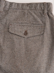 Brown Cotton Rich Dogtooth Trousers - Image 10 of 10