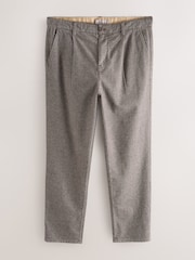 Brown Cotton Rich Dogtooth Trousers - Image 6 of 10