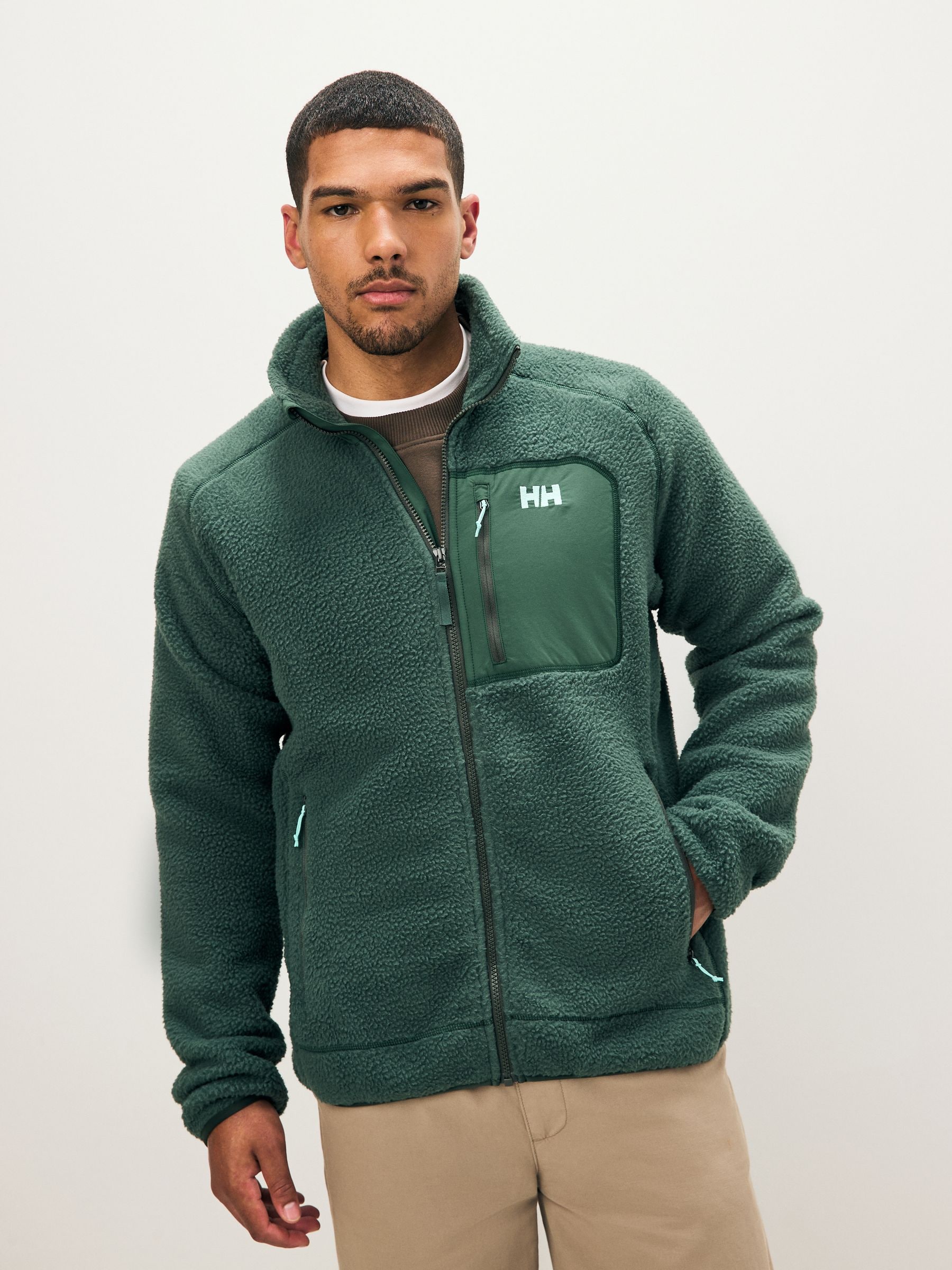 Buy Helly Hansen Green Panorama Pile Block Jacket from Next Australia