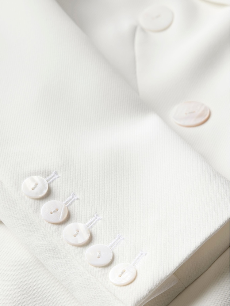 Mint Velvet White Ivory Tux Blazer - Image 8 of 8