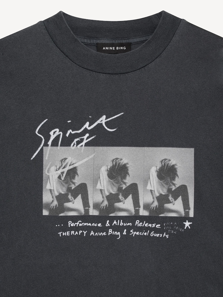 ANINE BING Black Ashton Concert T-Shirt - Image 4 of 4