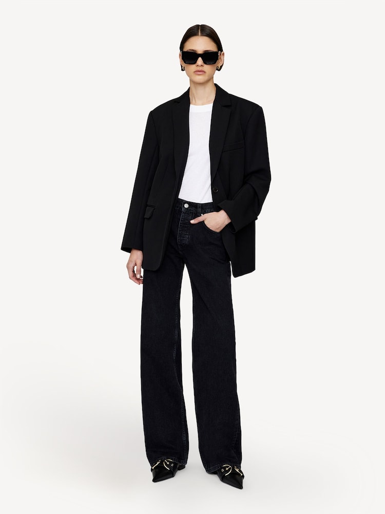 ANINE BING Black Vintage Hugh Jeans - Image 1 of 4