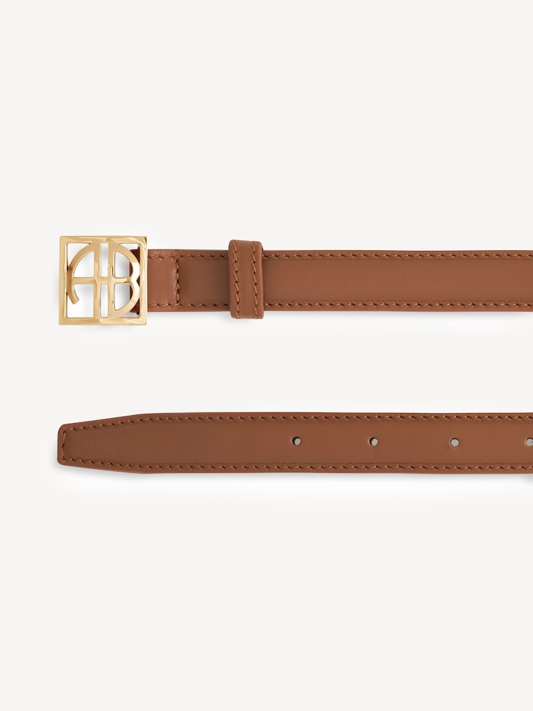 ANINE BING Brown Monogram Belt - Image 2 of 3