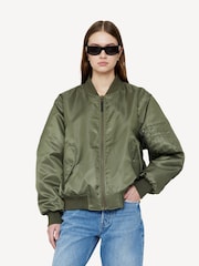 ANINE BING Green Leon Bomber Jacket - Image 1 of 4