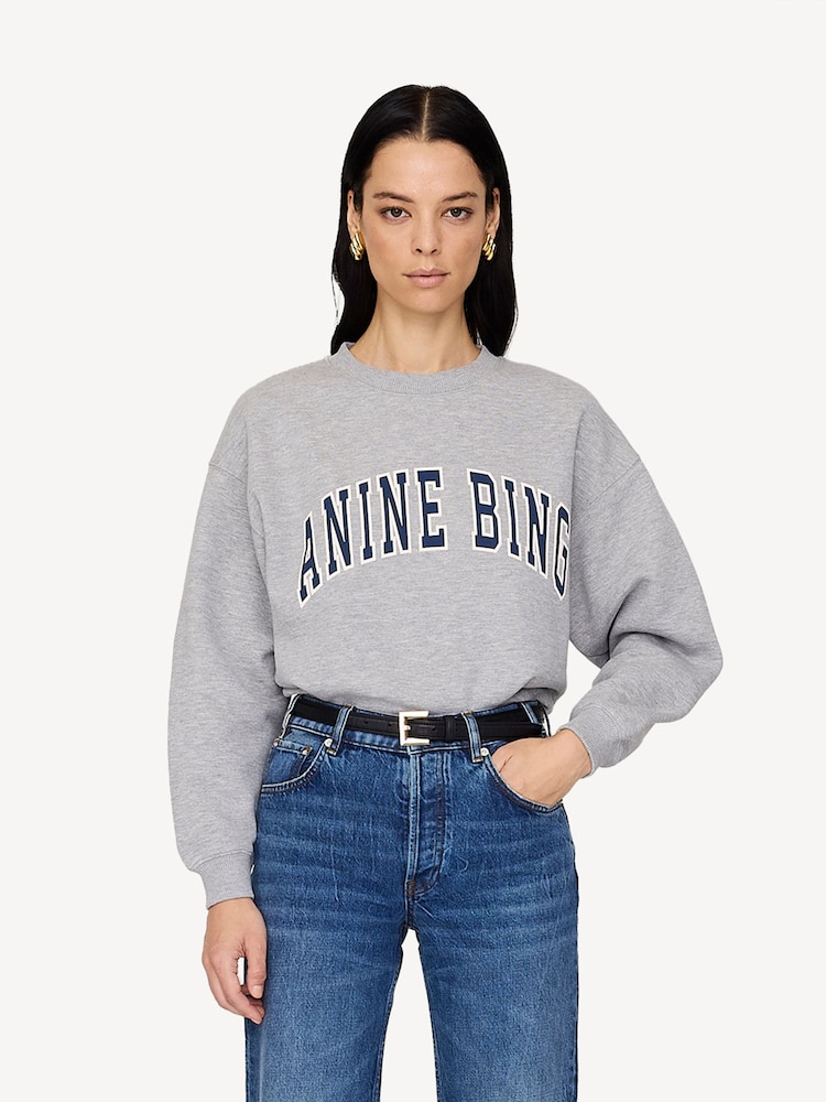 ANINE BING Grey Spencer Anine Bing Sweatshirt - Image 2 of 2 ANINE BING Grey Spencer Anine Bing Sweatshirt - Image 2 of 2