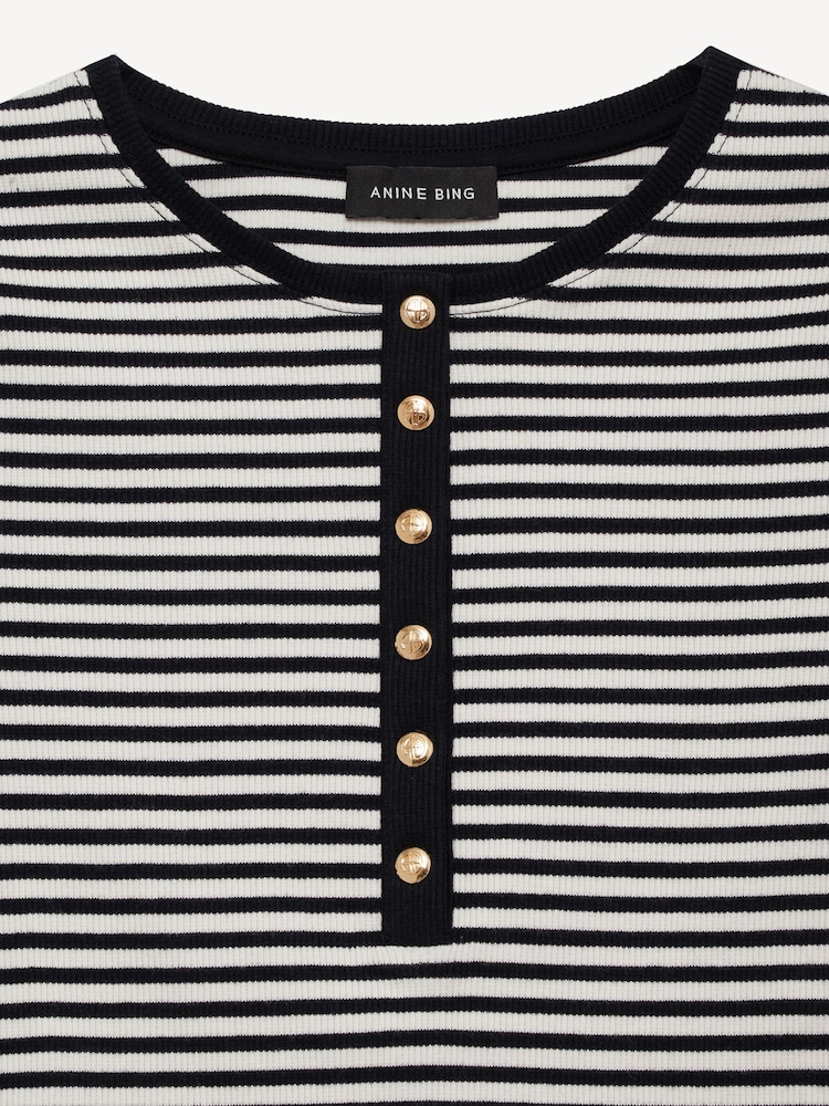 ANINE BING Black Alessia T-Shirt - Image 4 of 4