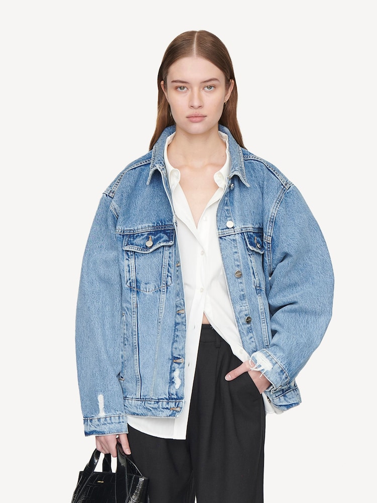 ANINE BING Blue Rory Jacket - Image 1 of 4