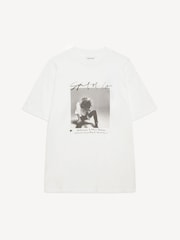 ANINE BING Cream Ashton Spirit T-Shirt - Image 3 of 4