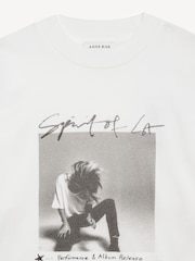 ANINE BING Cream Ashton Spirit T-Shirt - Image 4 of 4