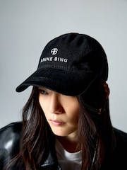 ANINE BING Black Jeremy Baseball Cap - Image 6 of 6
