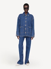 ANINE BING Blue Luca Jacket - Image 1 of 4