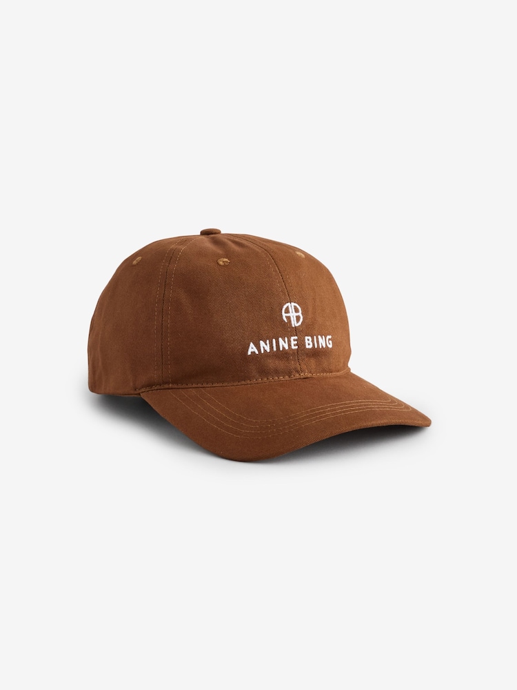 ANINE BING Brown Jeremy Baseball Cap - Image 1 of 1
