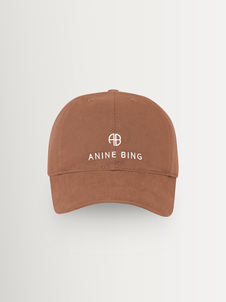 ANINE BING Brown Washed Smoke Jeremy Baseball Cap - Image 2 of 4 ANINE BING Brown Washed Smoke Jeremy Baseball Cap - Image 2 of 4