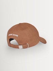 ANINE BING Brown Washed Smoke Jeremy Baseball Cap - Image 3 of 4