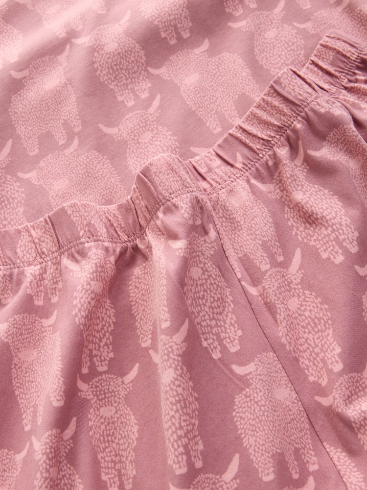 Pink Hamish The Highland Cow Long Sleeve Pyjamas - Image 8 of 8