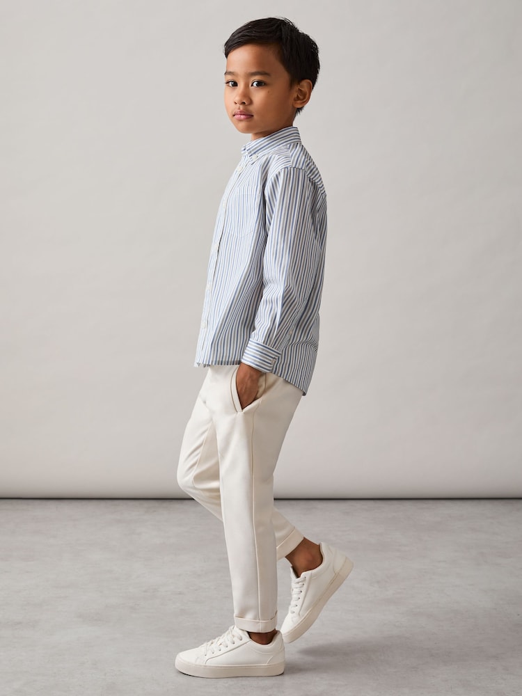 Azul/blanco - Reiss Aplin Shirt - Imagen 1 de 4