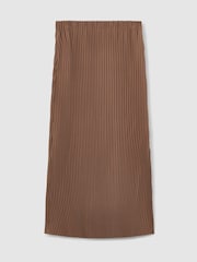 Reiss Pippa Pleated Jersey Midi Skirt - Изображение 2 из 7