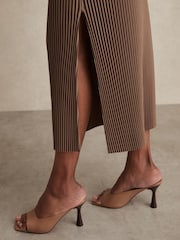 Reiss Pippa Pleated Jersey Midi Skirt - Изображение 5 из 7