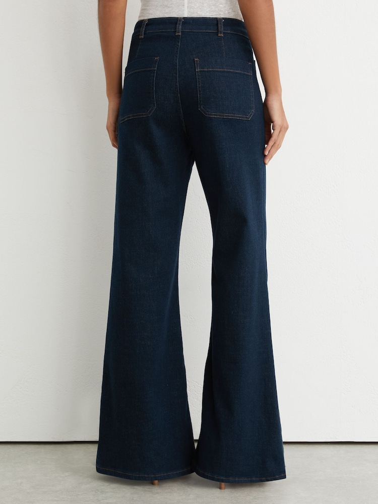 Jeans Femme Covington Taille 14 Petite - Poche Décorative Arrière, Occasion Très Bon État