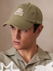 Reiss Washed Sage Brava Cap Reiss | Ché Sunset-Embroidered Cap - Image 2 of 5