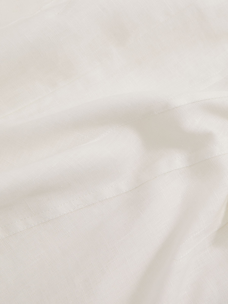 Reiss Ivory Romi Linen Balloon Sleeve Mini Dress - Image 6 of 6