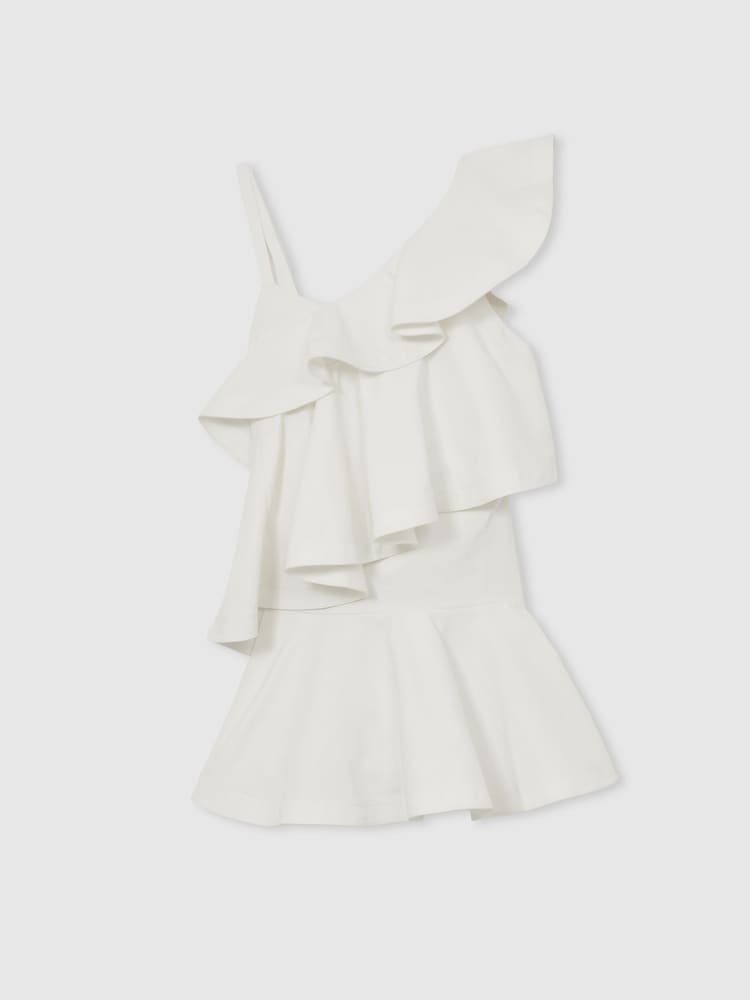 Reiss Hera Cotton Tiered Ruffle Mini Dress - Bild 2 von 6 Reiss Hera Cotton Tiered Ruffle Mini Dress - Bild 2 von 6
