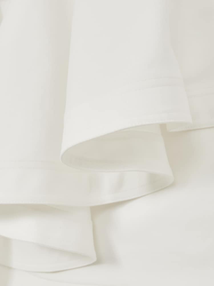 Reiss Ivory Hera Cotton Tiered Ruffle Mini Dress - Image 6 of 6