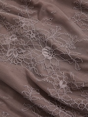 Reiss Taupe Brown Rita Lace Pencil Skirt - Image 6 of 6