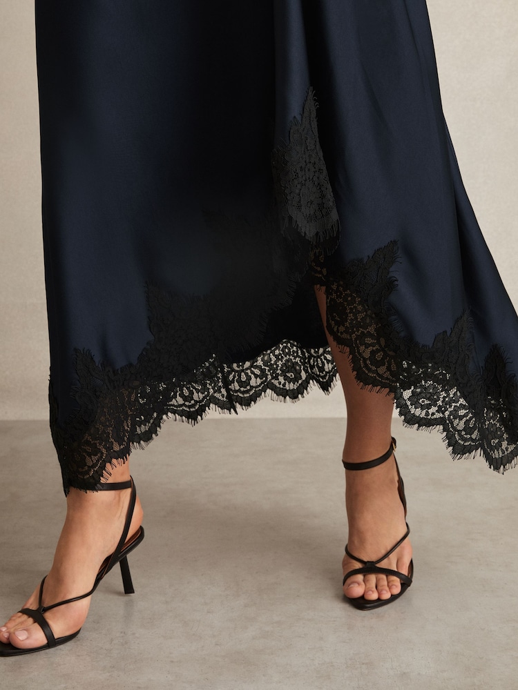 Buy Reiss Navy Anais Petite Satin Drape Lace-Trim Dress from Next Indonesia Buy Reiss Navy Anais Petite Satin Drape Lace-Trim Dress from Next Indonesia