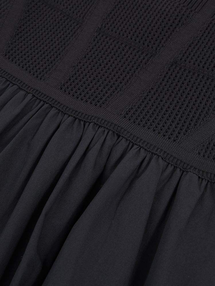 Azul marino - Reiss Kori Perforated-Knit Cotton-Skirt Midi Dress - Imagen 5 de 5 Azul marino - Reiss Kori Perforated-Knit Cotton-Skirt Midi Dress - Imagen 5 de 5