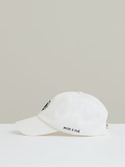 Reiss White Artola Cap Reiss | Ché Sun-Embroidered Cap - Image 3 of 5