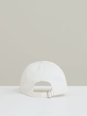 Reiss White Artola Cap Reiss | Ché Sun-Embroidered Cap - Image 4 of 5
