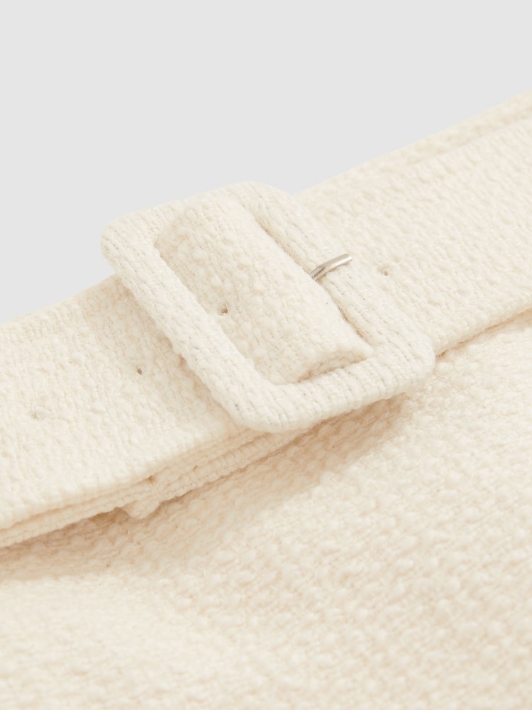 Reiss Mia Bouclé Belted Mini Skirt With Wool and Cotton - Bild 6 von 6 Reiss Mia Bouclé Belted Mini Skirt With Wool and Cotton - Bild 6 von 6