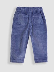 JoJo Maman Bébé Indigo Blue Cord Pull On Trousers - Image 4 of 6