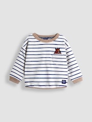 JoJo Maman Bébé Gruffalo Natural Appliqué Pocket Top - Image 1 of 4
